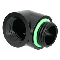 Barrow Dazzle Adapter 90 Degree G1/4 Inch Male to G1/4 Inch Female - Black