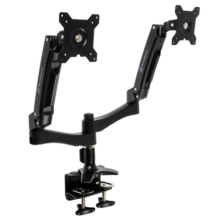 SilverStone SST-ARM22BC Dual Monitorhalterung - schwarz image number 0