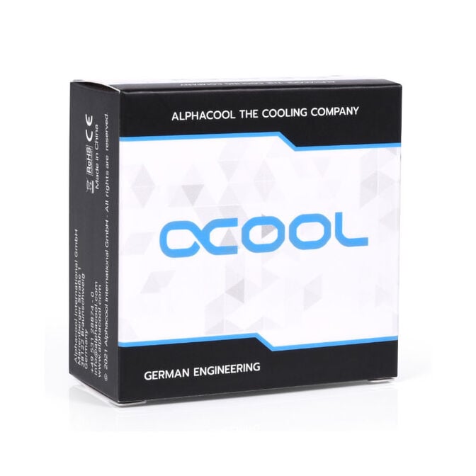 Alphacool Low Profile Adapter 90 Grad G1/4 Zoll AG auf G1/4 Zoll IG - drehbar - Chrome image number 3