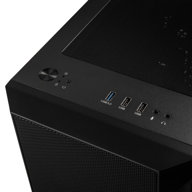 SilverStone Fara H1M Micro-ATX Gehäuse - schwarz image number 4