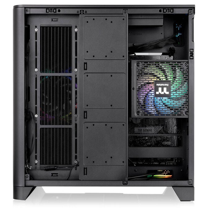 Thermaltake View 390 Air PC Case, Mid Tower, ATX, ARGB, Tempered Glass - Black image number 8