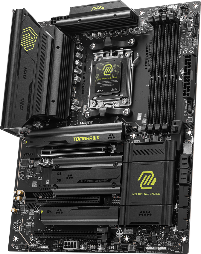 MSI MAG X870 Tomahawk WiFi Motherboard, Socket AM5, AMD X870, ATX, DDR5 image number 3