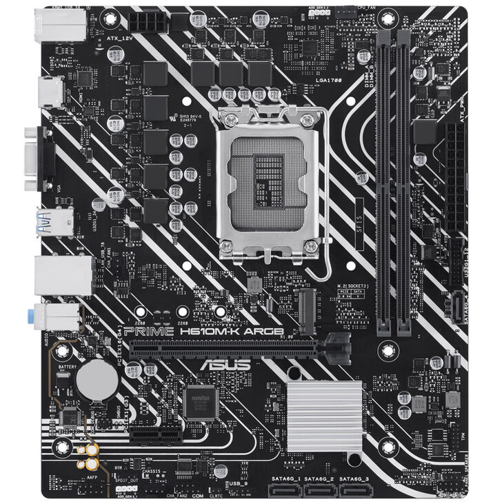 ASUS Prime H610M-K ARGB, Intel H610 Mainboard - Sockel 1700, DDR5 image number 2