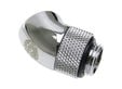 Bitspower Adapter 45 Grad G1/4 Zoll AG auf G1/4 Zoll IG - drehbar, silber gl&auml;nzend image number null