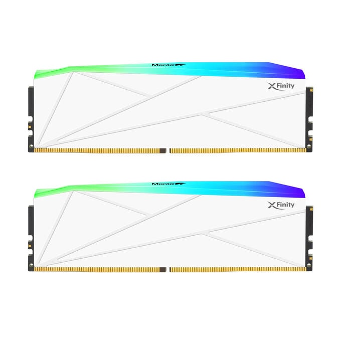 V-Color Manta XFinity RGB DDR5-6000 RAM, CL30, XMP/EXPO - 64 GB Dual-Kit, wei&szlig; image number 0