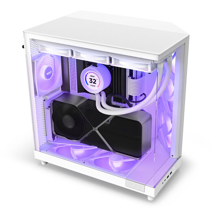 NZXT H6 Flow RGB Midi-Tower - Weiß image number 14