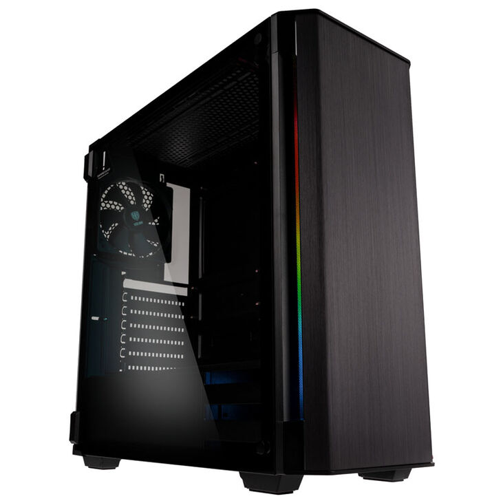 Kolink Refine RGB Midi-Tower, Tempered Glass - schwarz image number 0
