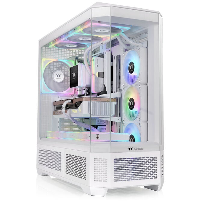 Thermaltake View 600 TG PC-Geh&auml;use, Big-Tower, E-ATX, ARGB, Tempered Glass - wei&szlig; image number 3