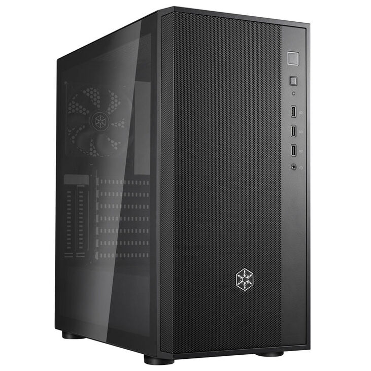 SilverStone Fara R1 V2 Mid Tower, Tempered Glass - Black image number 0