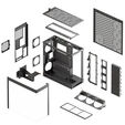 HAVN HS 420 VGPU PC Case, Mid Tower, E-ATX, Tempered Glass, PCIe 5.0 Riser Cable - Black image number null