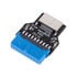 SilverStone CP14-R internal USB 3.0 to internal USB 3.1 Type C front panel adapter image number null