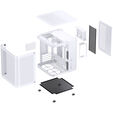 Jonsbo TK-1 2.0 Micro-ATX Geh&auml;use, Tempered Glass - wei&szlig; image number null