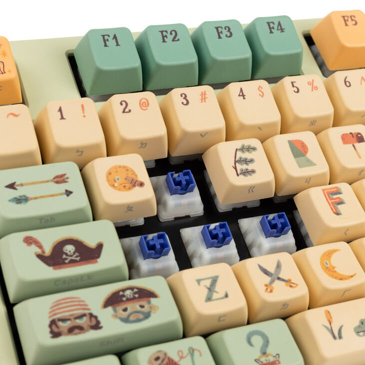 Ducky x Dimanche One 2 Pro Gaming Keyboard, Peter Pan - Varmilo V2 Iris (US) image number 4