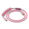 Glorious GMMK Coiled Cable Pixel Pink, Spiral Keyboard Cable, USB-C/USB-A - Pink