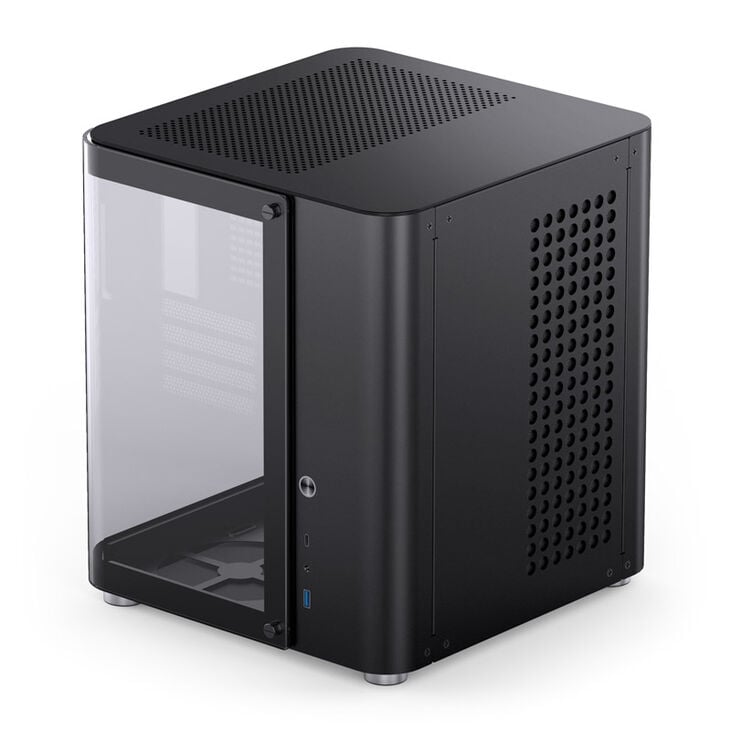 Jonsbo TK-1 2.0 Micro-ATX Gehäuse, Tempered Glass - schwarz image number 3