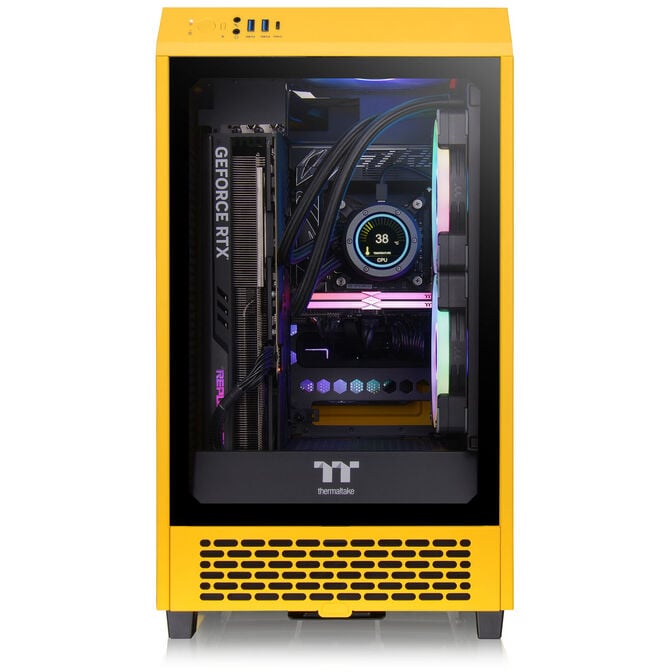 Thermaltake The Tower 200 PC-Geh&auml;use, Mini-Geh&auml;use, Mini-ITX, Tempered Glass - Bumblebee image number 4