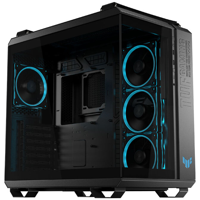ASUS TUF Gaming GT502 Horizon PC Case, Mid Tower, ATX, Tempered Glass - Black image number 1