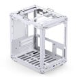 Jonsbo C6-ITX PC Case, Mini Tower, ITX, with Carry Handle - White image number null