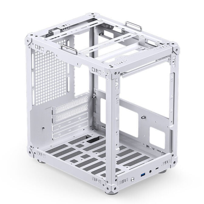 Jonsbo C6-ITX PC Case, Mini Tower, ITX, with Carry Handle - White image number 5