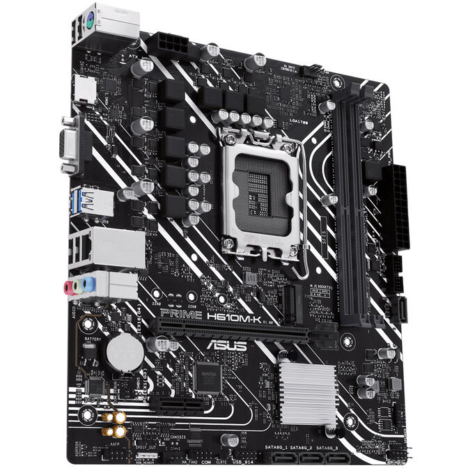 ASUS Prime H610M-K, Intel H610 Mainboard, Sockel LGA1700, DDR5 image number 4