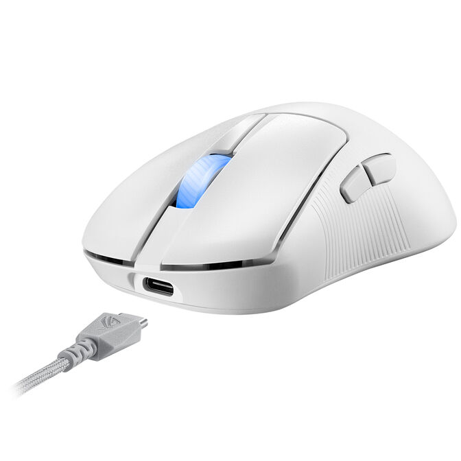ASUS ROG Keris II Ace Wireless AimPoint Gaming Maus - wei&szlig; image number 7