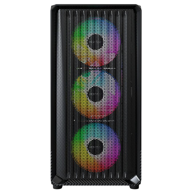 Montech X5M PC Case, Mid Tower, Micro-ATX, ARGB, Tempered Glass - Black image number 4