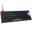 Ducky One 2 Pro Mini Gaming Tastatur, RGB LED - Cherry Silver image number null