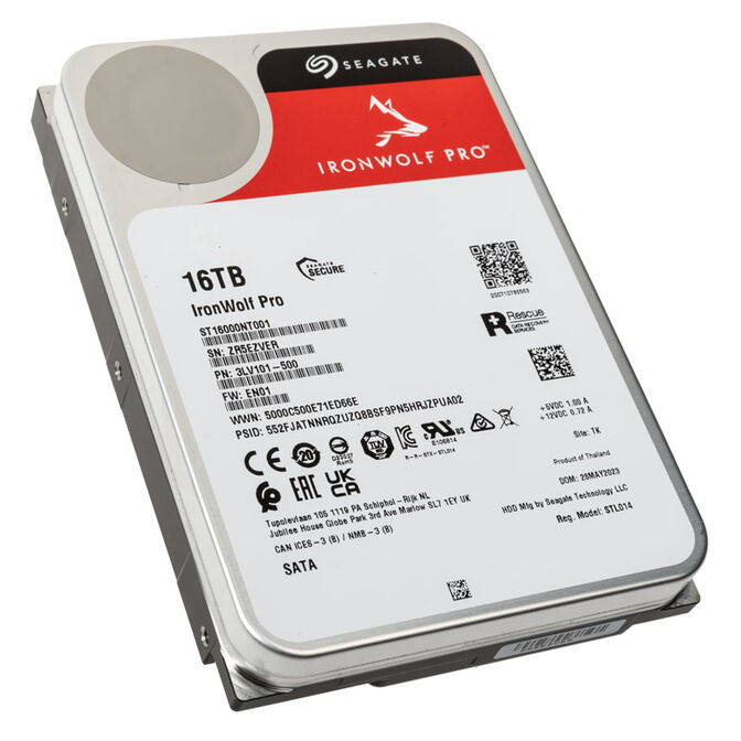 Seagate IronWolf Pro NAS HDD, SATA 6G, 7200 U/min, 3,5 Zoll - 16 TB image number 0