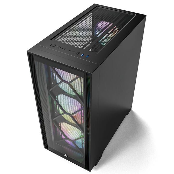 Montech AIR 1000 Premium, Midi-Tower, Tempered Glass, - schwarz image number 1