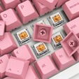 Glorious GPBT Keycaps - Pink Grapefruit image number null