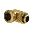 Barrow Multi-Link Adapter Connection 90 Degrees G1/4 Inch Female Thread to 14mm OD Hardtube - Rotatable, Gold image number null
