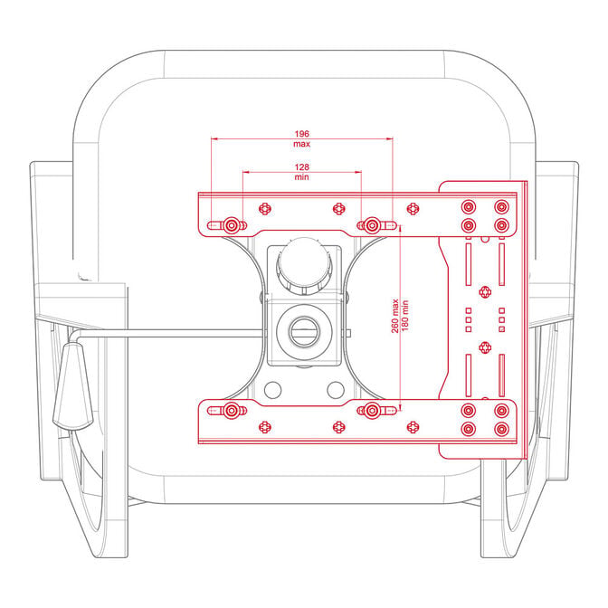 VIRPIL Controls Chair Mount Collective Base Adapter - schwarz image number 3