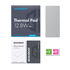 Grey thermal pad for CPU or memory, 100 x 45 x 1 mm image number null