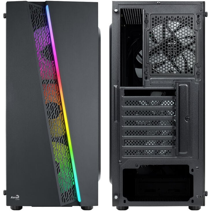 Aerocool Blade V1 Mid Tower, Tempered Glass - Black image number 2