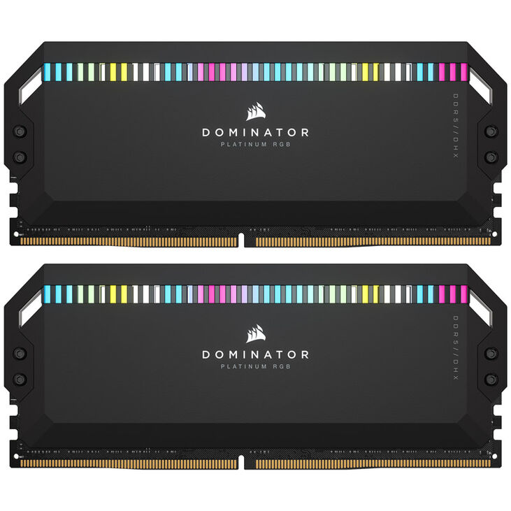 Corsair Dominator Platinum RGB DDR5-5600 RAM, CL40, XMP - 64 GB Dual-Kit, schwarz image number 2