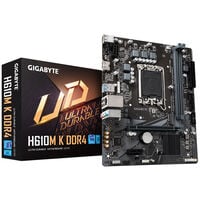 GIGABYTE H610M K DDR4 motherboard, Socket 1700, Intel H610, Micro-ATX, DDR4