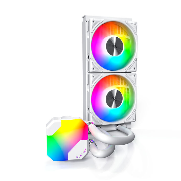 Montech Hyper Flow ARGB AIO Wasserkühlung, weiß - 240mm image number 1