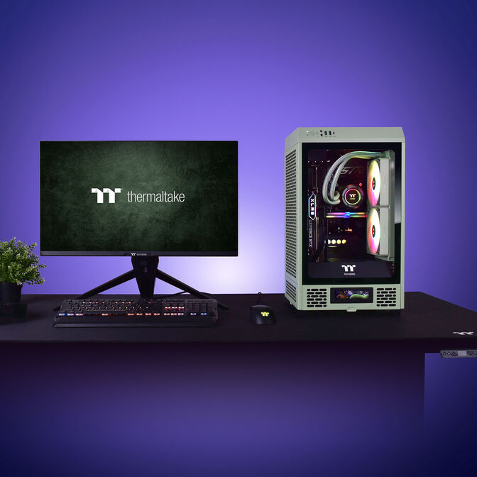 Thermaltake The Tower 200 PC-Geh&auml;use, Mini-Geh&auml;use, Mini-ITX, Tempered Glass - Matcha Green image number 1