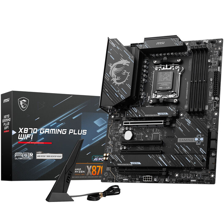 MSI X870 Gaming Plus WiFi motherboard, Socket AM5, AMD X870, ATX, DDR5 image number 0