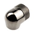 XSPC Adapter 90 Degree G1/4 Inch Male to G1/4 Inch Female - Rotatable, Black Chrome, Pack of 4 image number null