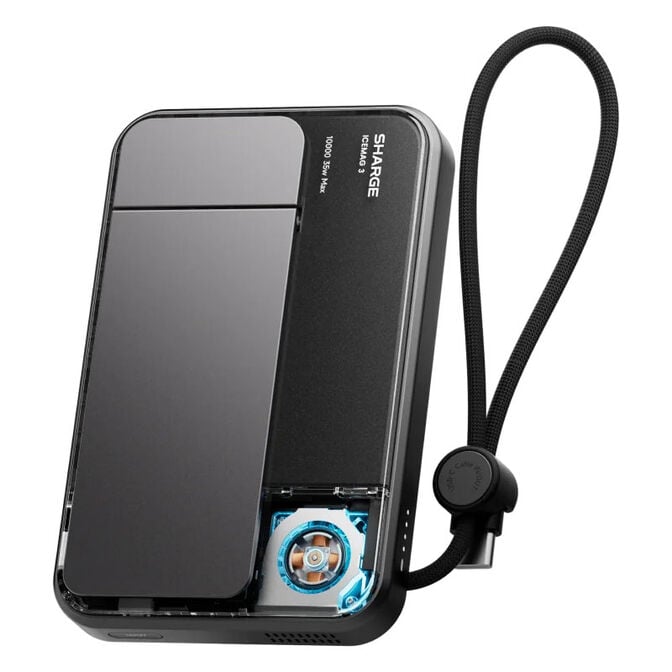SHARGE ICEMAG 3 Qi Wireless Magnetic Powerbank 10000 mah  - Black image number 0