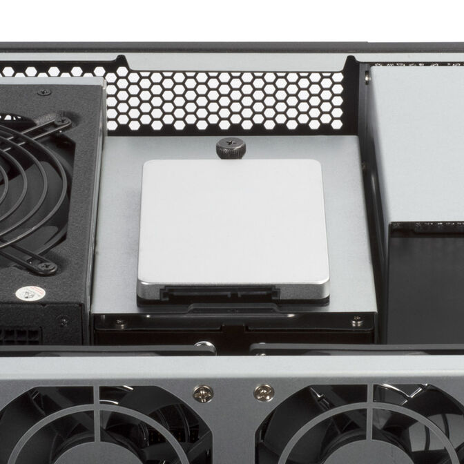 SilverStone RM23-502 Rackmount Server Case, ATX, USB 3.0 - 2U - black image number 9