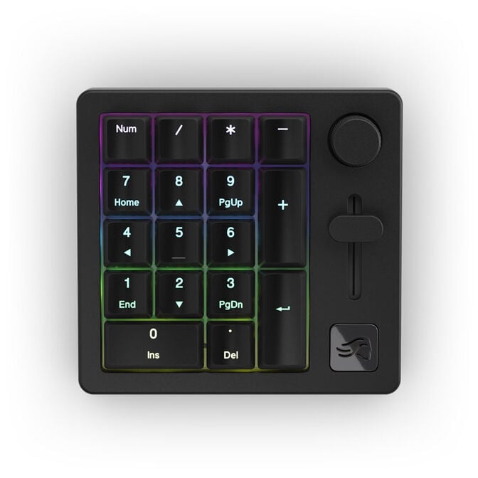 Glorious GMMK Wireless Numpad - Fox Switches, black image number 1