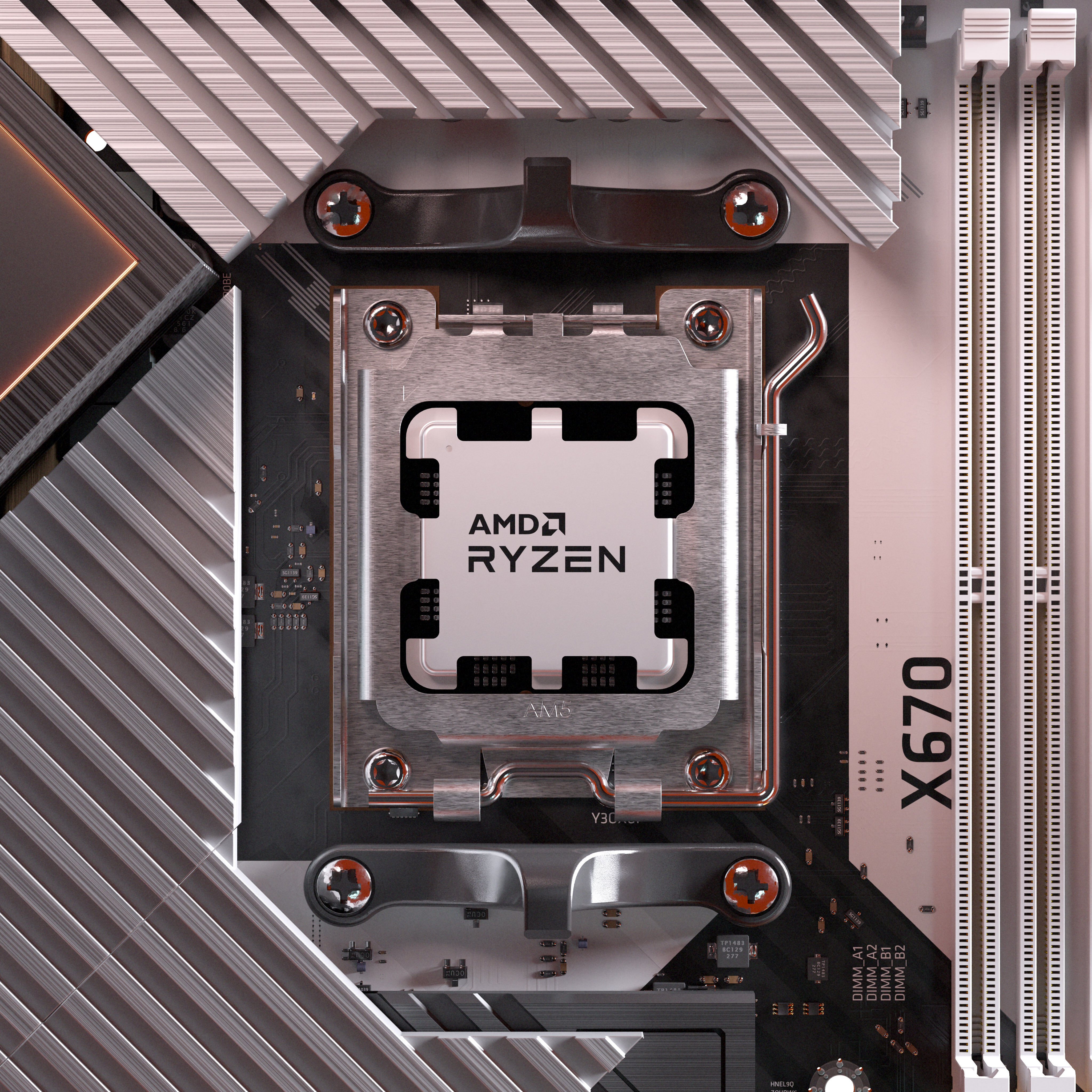 AMD Ryzen 7 9850X3D CPU, 8 Kerne, 5,6 GHz, Sockel AM5 (Granite