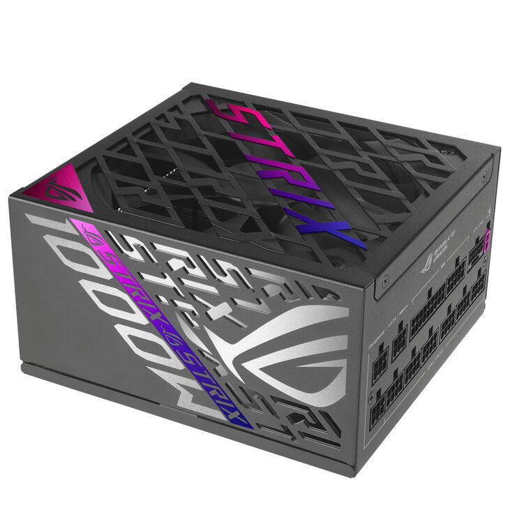 ASUS ROG Strix 1000 Platinum power supply, 80 PLUS Platinum, modular, PCIe 5.1 - 1,000 watts image number 2
