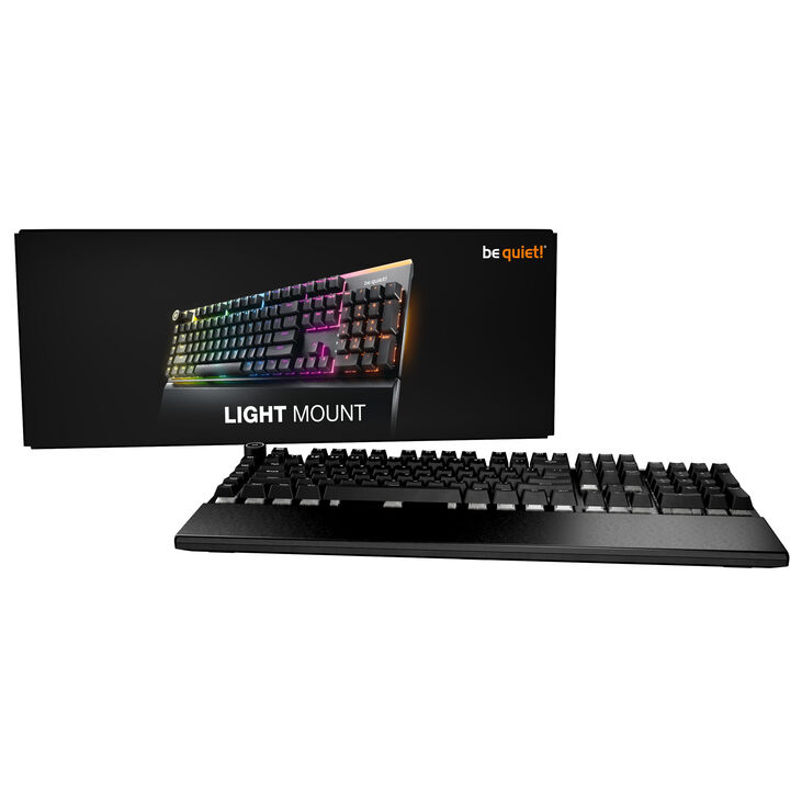 be quiet! Light Mount Silent Gaming Keyboard, RGB - be quiet! Silent Linear Switches, black image number 7