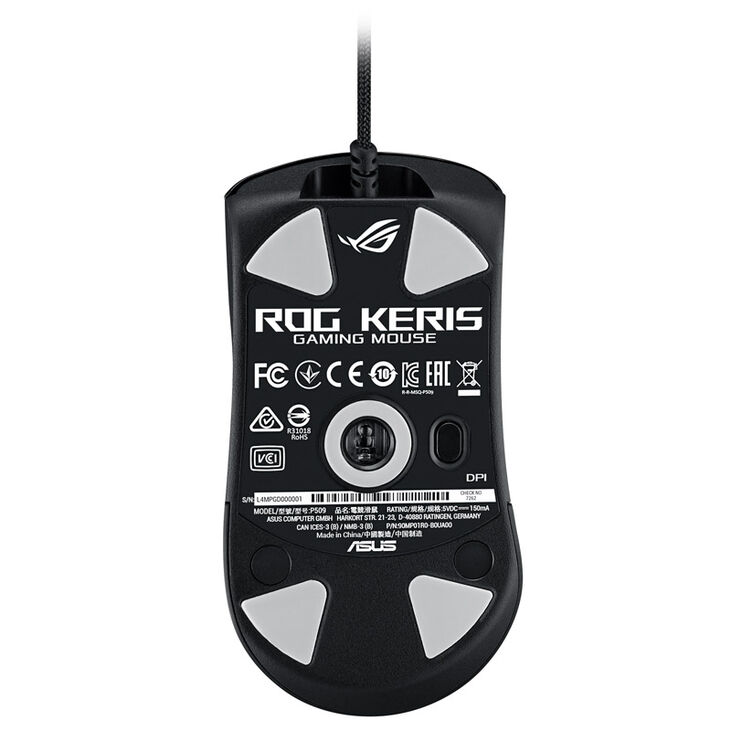 ASUS ROG KERIS Gaming Maus, RGB - schwarz image number 5