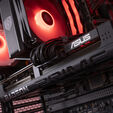 King Mod Systems Gaming PC Mach 5 Red, AMD Ryzen 5 7500X3D, RX 9070 XT - Prebuilt PC with Windows image number null
