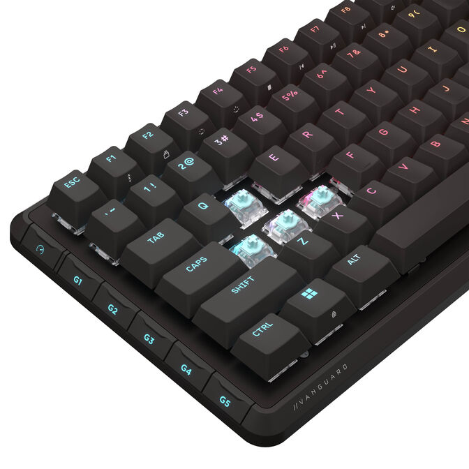 Corsair Vanguard Pro 96 Gaming-Tastatur, RGB - MGX Hall-Effect-Switches, schwarz, ISO image number 6