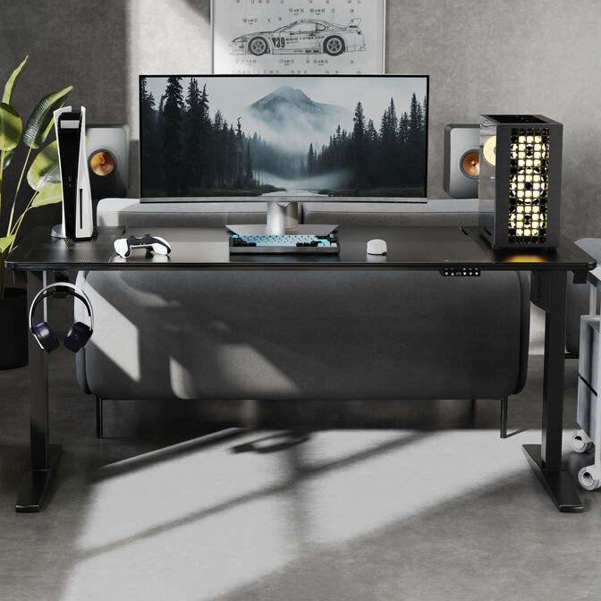 ThunderX3 LAB-X Gaming Desk, Height-Adjustable - Black image number 7